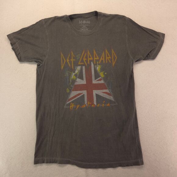 Def Leppard Hysteria Band Graphic T Shirt Adult Mens Size Medium M Gray - Picture 2 of 9